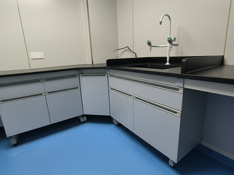 steel-wood laboratory workbench