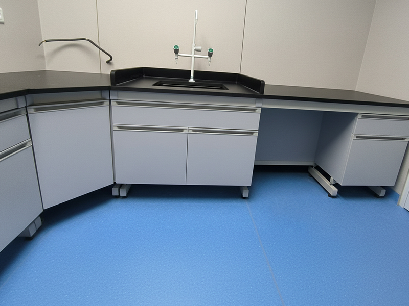 steel-wood laboratory workbench