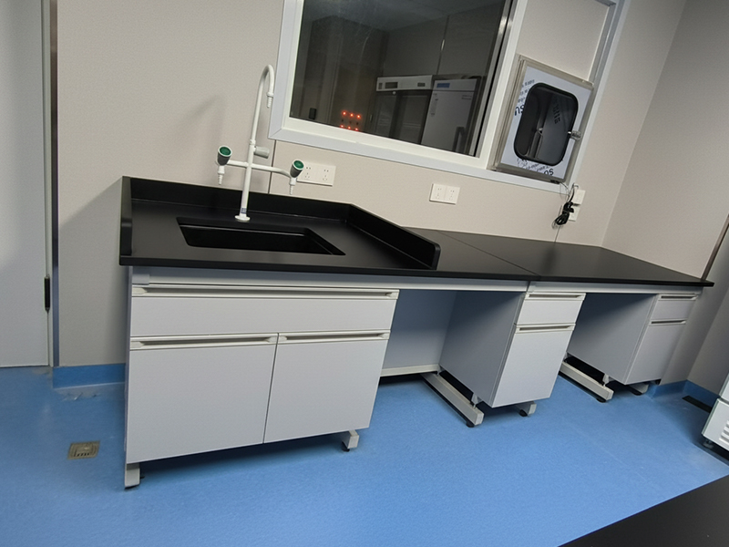 steel-wood laboratory workbench