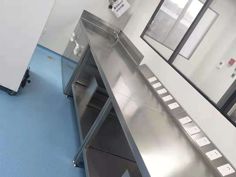 Лабораторные столы из нержавеющей стали усиление для тяжёлого оборудования решения по ГОСТ для Росси